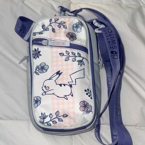 Nintendo Switch Pikachu Crossbody Travel Bag | Pokémon Floral Edition Case